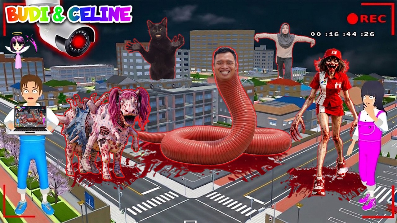 Yuta Mio Panik! CCTV Merekam CACING IBNU ALASKA, ANOMALI SAPI NAYKILLA Misterius Di Kota Sakura😱