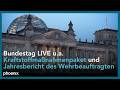 Bundestag LIVE U A Kraftstoffmaßnahmenpaket Jahresbericht Des Wehrbeauftragten 26 03 26