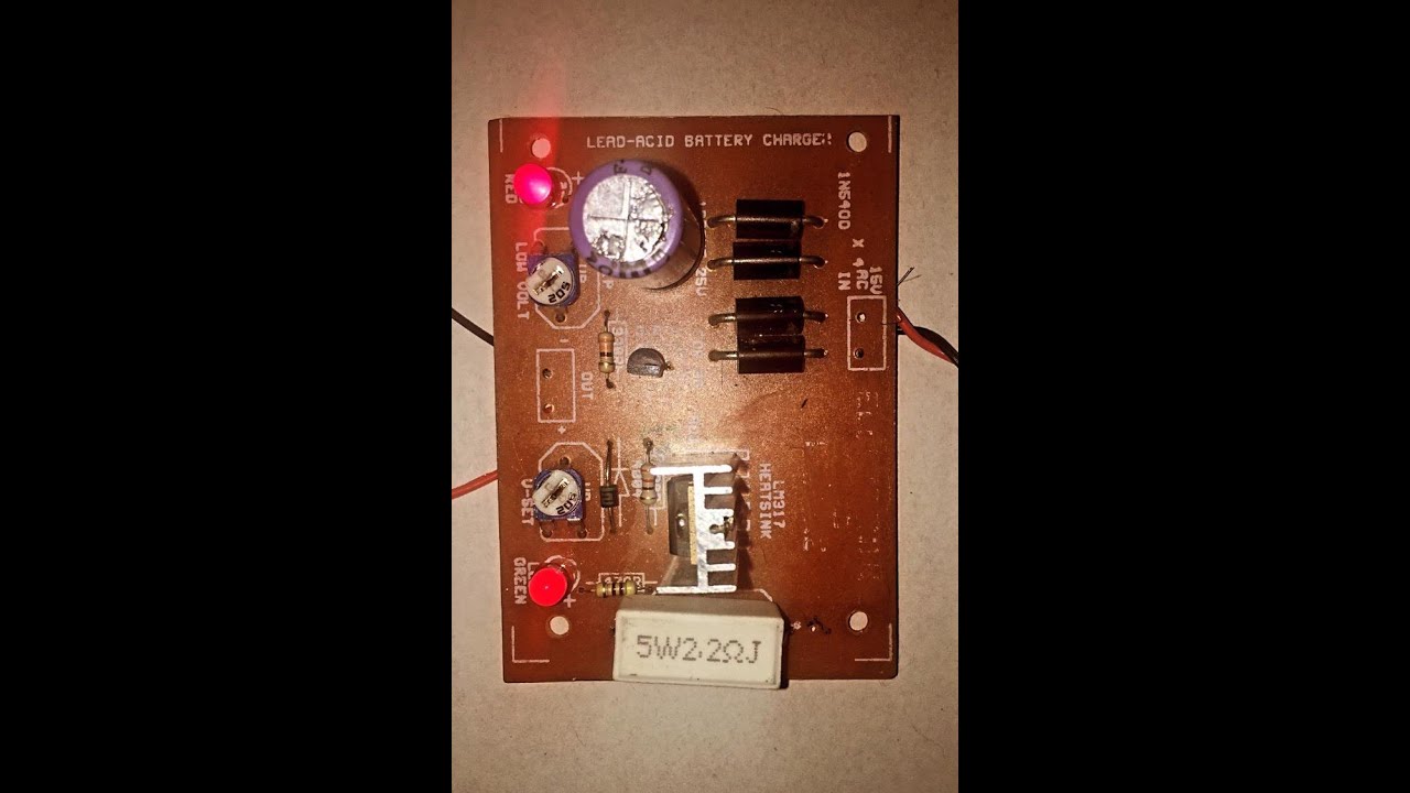 Battery Charger Circuit using SCR - YouTube