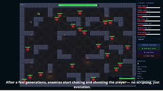 Enemies That Learn to Fight — Neural Network + Genetic Algorithm in p5.js