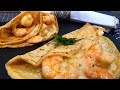 Perfecto para FIESTAS Y NAVIDAD. Crepes rellenos de langostinos y crema