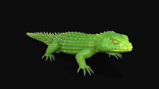 Preview | Leaf Armadillo lizard | 3d animation - Idle