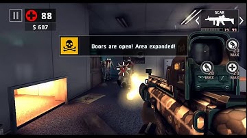 Dead Trigger 2 Scar and Desert Eagle mk7 gamplay LVL 39