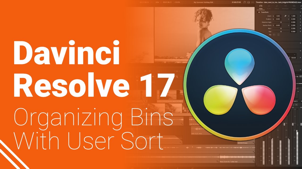 Davinci Resolve 17 - Organizing Bins With User Sort - YouTube