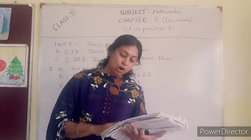 CLASS 4 DECIMALS(CHAPTER - 8)EXERCISE - 8.1