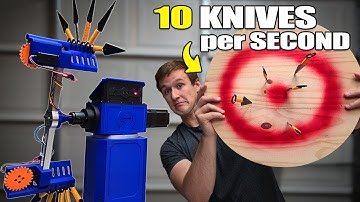 I Made a Knife Throwing Sentry Turret for Home Defense