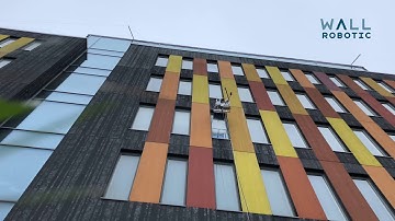 WALL-R window cleaning robot time-lapse
