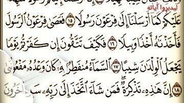 سورة المزمل الشيخ محمد  سامي هاشم السروجي