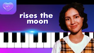 Liana Flores - rises the moon  (Piano tutorial   piano sheet music )