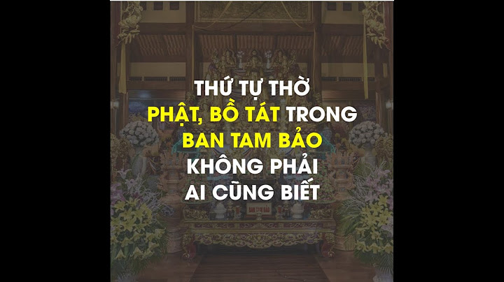 Cách đặt ba ông tam thế phật như thế nào