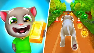 Talking Tom Cat vs Pet Run Puppy Dog Game, Talking Tom Gold Run Gameplay, My Talking Tom Friends screenshot 1