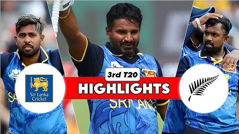 3rd T20I | Highlights | Sri Lanka Tour Of New Zealand | 2nd January 2025
