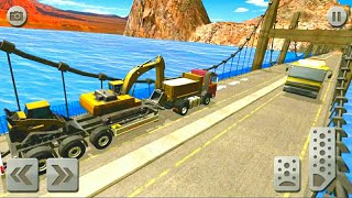 구조 시뮬레이터 게임을 운전하는 모래 굴착기 트럭 | android gameplay screenshot 2