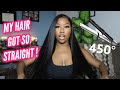 Getting Ready To Go Out: Silky Side Part 26” Wig FT Hurela Hair + My New Must Have Flat Iron