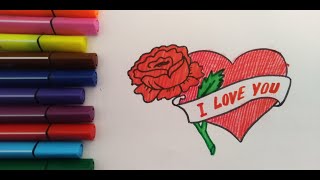 КАК НАРИСОВАТЬ СЕРДЦЕ/HOW TO DRAW A HEART/YURAK RASMINI CHIZISH/ЖУРОК СУРОТ ТАРТУУ/ЖУРЕК СУРЕТ САЛУ