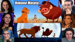 "Hakuna Matata" Song | The Lion King : 1994 | Reaction Mashup | #thelionking