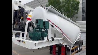 What is Bulk Cement Tanker Trailer? | 3 Axles 30CBM Dry Powder Bulk Cement Silo Trailer for Sale