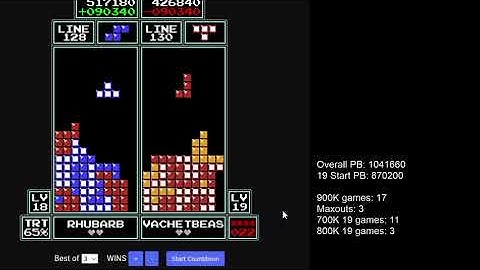NES Tetris - 1,055,200 (Former PB)