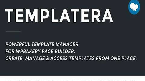 Templatera - Template Manager for WPBakery Page Builder Full Activated Working