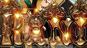 Realistic Golden Glass Font Editing 2023 | Gold Text Effect 2023