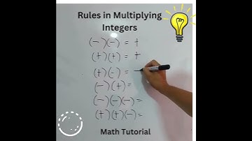 Rules in Multiplying Integers