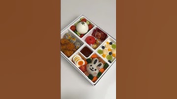 Make bento with me. 🥢 #asmr #food #satisfying #bento #lunchbox #cooking #aesthetic #buldak #shorts