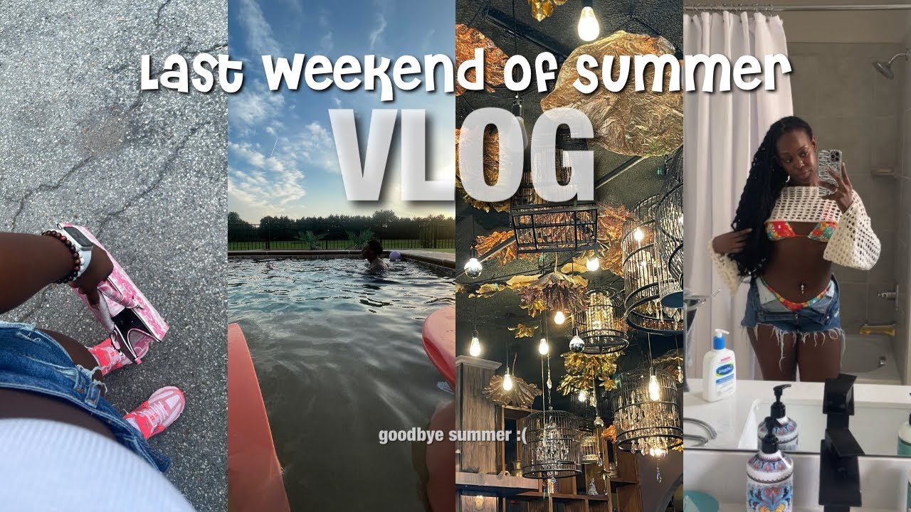 THE LAST WEEKEND OF SUMMER| pool party, bowling, pacman tournament, getting braces, birthdays +more!