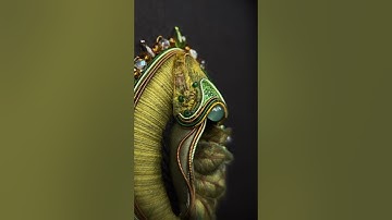 Learning stumpwork all by myself #art #embroidery