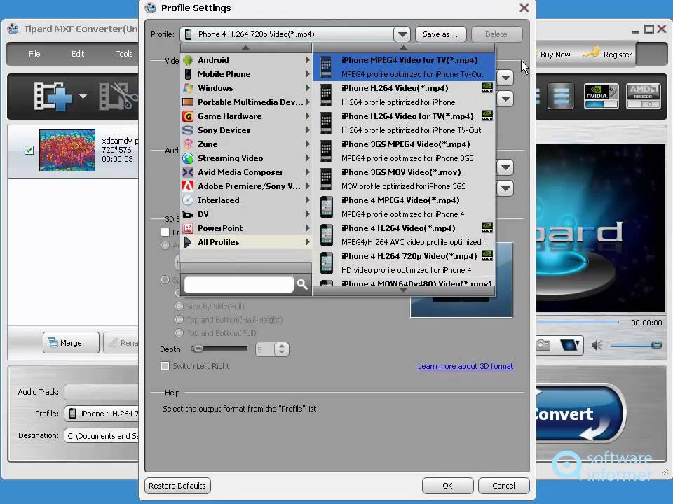 How to use Tipard MXF Converter