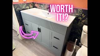 eclife 48” Bathroom Vanity Review | Modern Bathroom Sink Vanity Combo