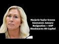Marjorie Taylor Greene Announces January Resignation — GOP Shockwaves Hit Capitol Hill