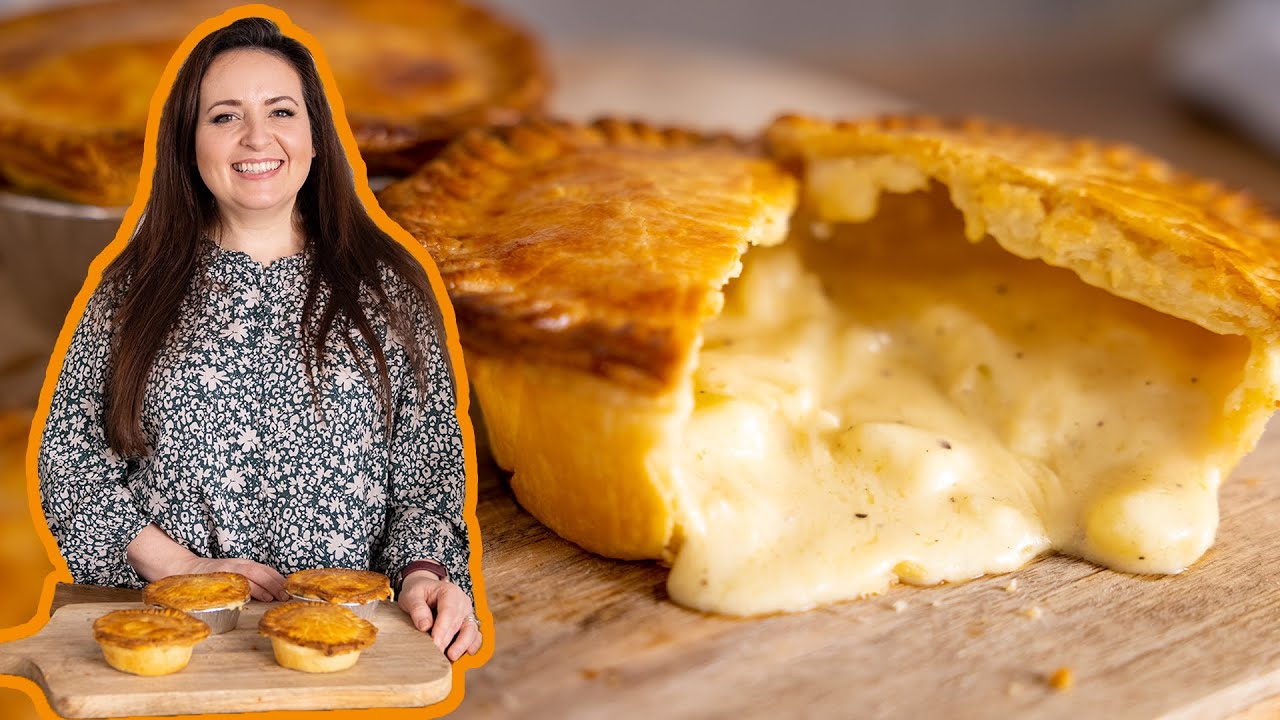 ⁣How to make a chip shop style Cheese and Onion Pie | A British Classic!