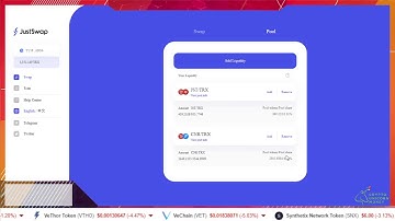 JustSwap - Tron Liquidity Pool & Coin Swap