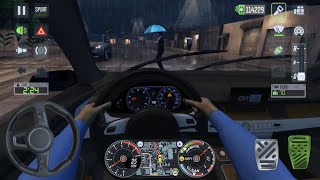 Realistic Car Drive Game for Android🔥👨🏻‍✈️ - Night Drive in Raining Audi Car Gameplay screenshot 3