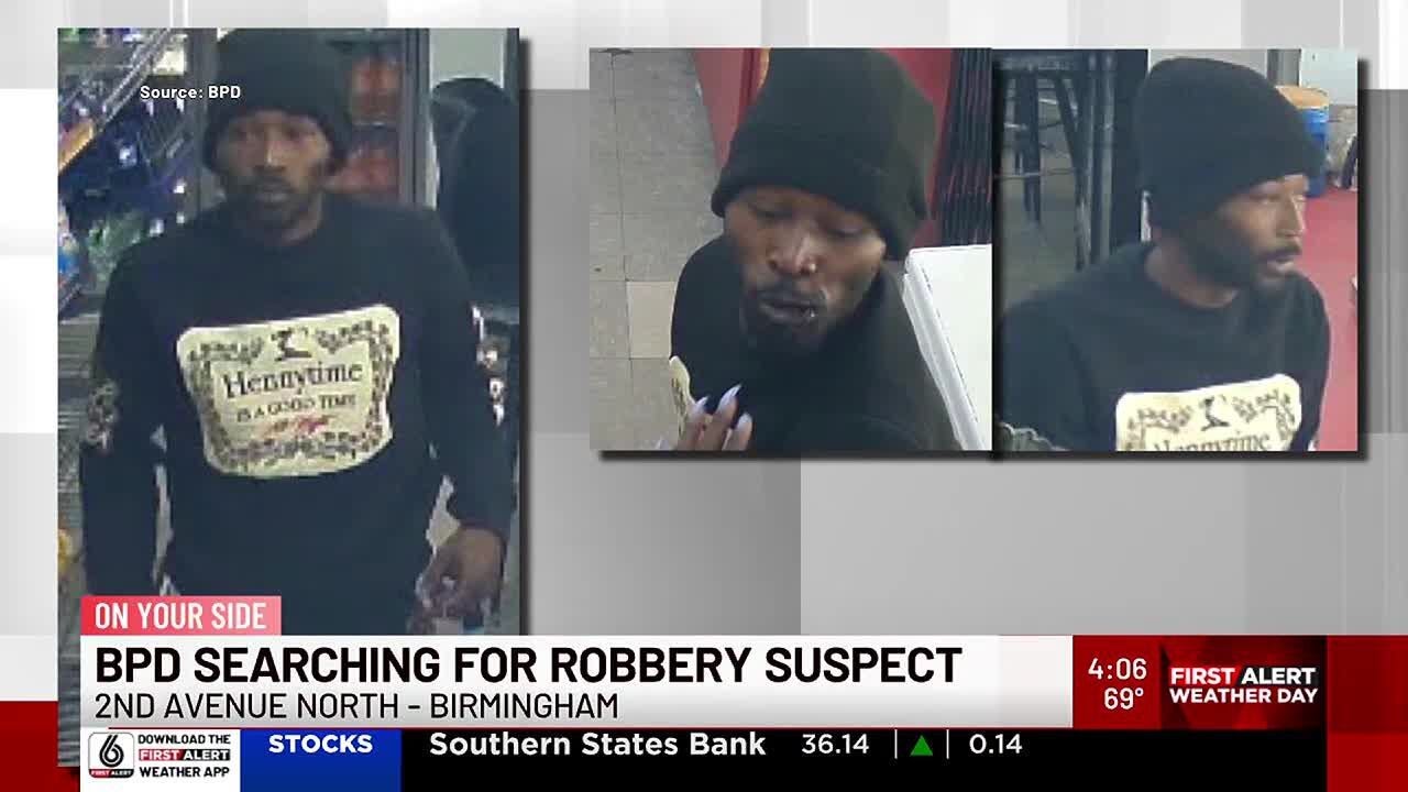Birmingham Police looking for robbery suspect who attacked woman - YouTube