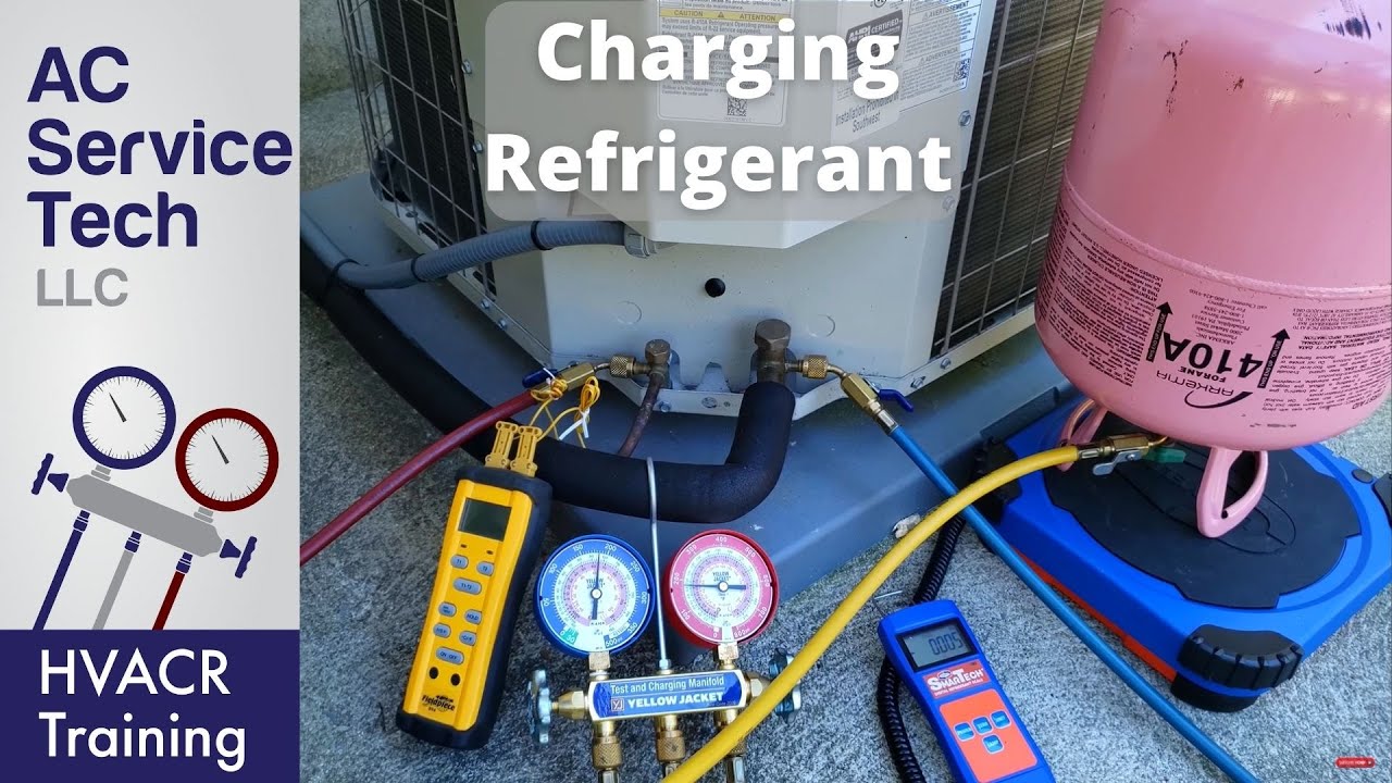 Charging R-410A Refrigerant into an Air Conditioner! Pressures, Temps