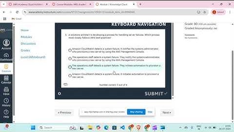 Module 2 Knowledge Check Answers || Introducing Cloud Architecting || AWS CLOUD ARCHITECTING || NEW