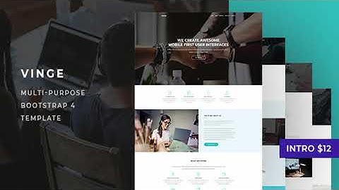 Vinge - Multi-Purpose Bootstrap 4 Template | Themeforest Website Templates and Themes