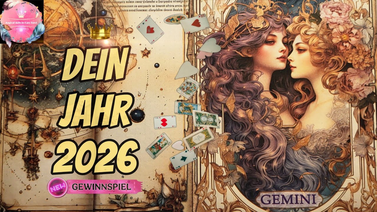 Zwillinge Jahreslegung 2026 | ❤️ Was DU nicht kommen siehst❗️Bist DU bereit für diese Wahrheit❓️😍