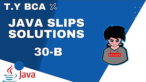 ☕ T.Y BCA Java Slip Solutions - Savitribai Phule Pune University (SPPU ...