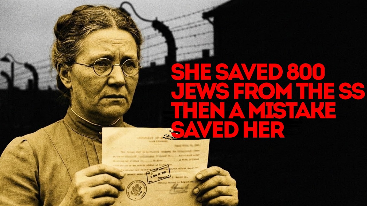 How did a paperwork mistake become the only reason she lived after hiding 800 Jews in her home?