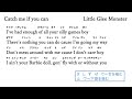 Catch me if you can 歌いやすいカタカナ歌詞カード