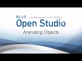 Blue open studio animating objects