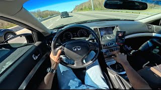CUTTING UP IN MY MANUAL G37 POV DRIVE - ABUSING FLAME MAP DOWNTOWN