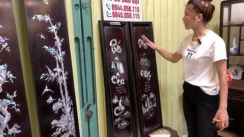 bộ khánh rồng phượng,tủ bày đồ kim tiền,đôi câu đối cẩn ốc,tủ đôremon,tượng,đĩa cẩn ốc,tranh cha mẹ.