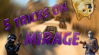 5 tricks on mirage in csgo/5 трюков на мираже в csgo