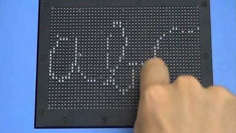 Tactile display for GUI operation