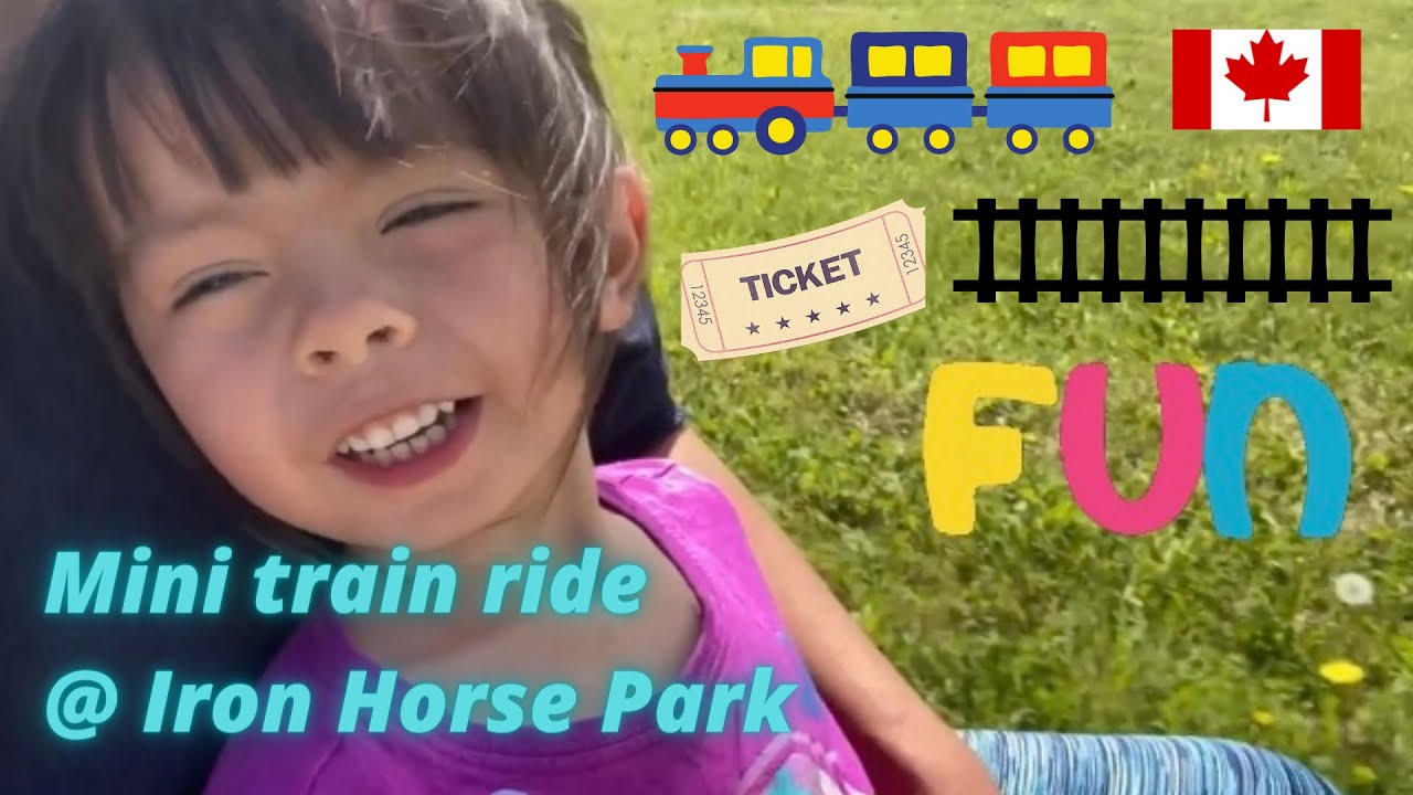 Mini train ride 🇨🇦🇵🇭💕🚂at Iron Horse Park Airdrie, Alberta trains 
