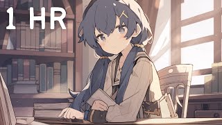 [blue archive] dolce biblioteca but it's a 1 hr chill lofi mix loop for study ♪✨