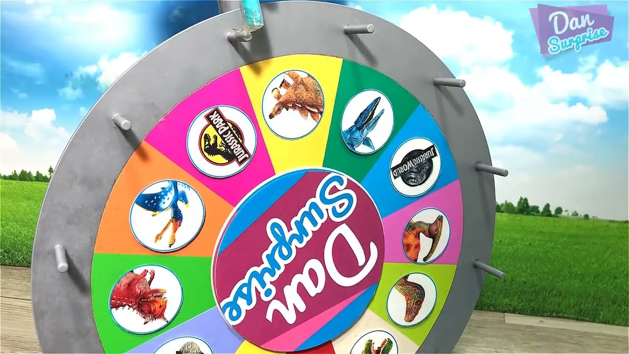 Jurassic World Dinosaurs Spin The Wheel Game YouTube